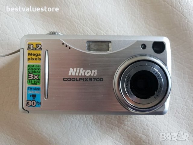 Цифров Фотоапарат Nikon Coolpix 3700 3x Zoom 3.2MP Nikkor Лещи, снимка 8 - Фотоапарати - 23860045