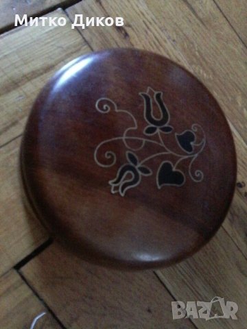 Сувенир шкатулка-руска дървена кутийка за ценности-соц време