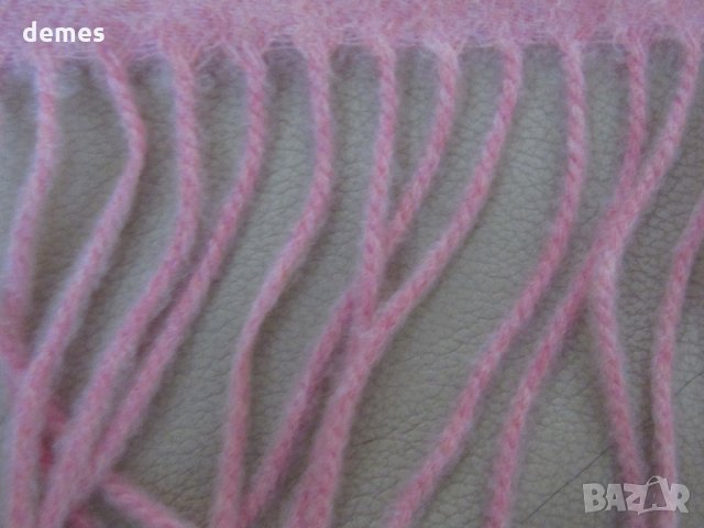  Фин шал 100% кашмир, корал, Монголия, снимка 6 - Шапки - 23745107