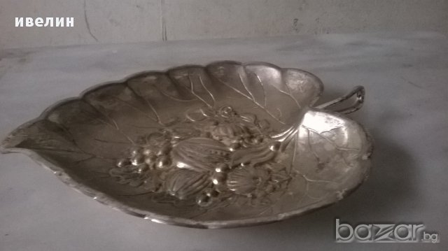 посребрена метална купичка, снимка 2 - Антикварни и старинни предмети - 17547513