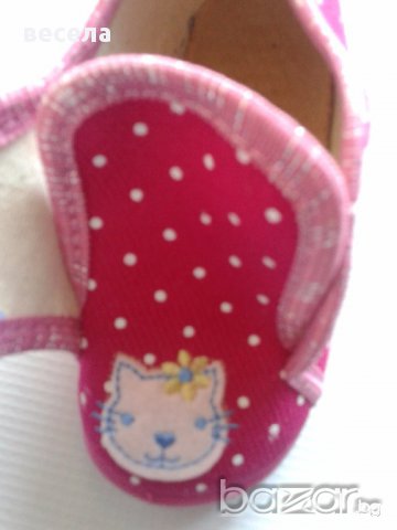 Детски пантофки от памучен текстил промоция, снимка 3 - Бебешки обувки - 10253657