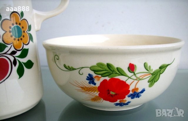 Керамика Heike ГДР кана и купа, снимка 7 - Сервизи - 23651828