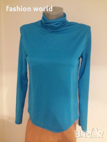 Дамско поло син цвят, снимка 2 - Блузи с дълъг ръкав и пуловери - 24307142