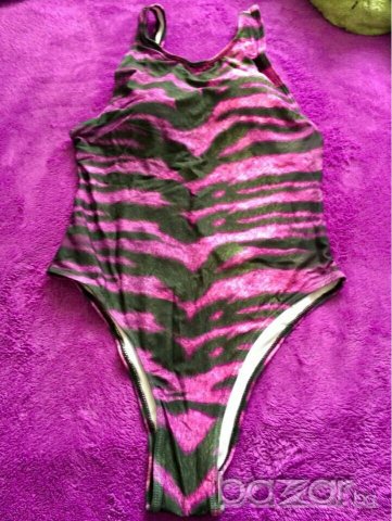 Цял бански с тигров принт и бразилска бикина, снимка 4 - Бански костюми - 20827557