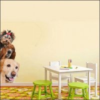 Кучета Котки забавен самозалепващ стикер лепенка за стена хладилник мебел и др., снимка 2 - Други - 23443945