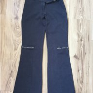 Дамски панталон BERSHKA, size XS, тъмно сив, отлично състояние, снимка 1 - Панталони - 17756462
