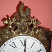 Стар стенен часовник модел Comtoise Haantje "Le Coq", снимка 5 - Антикварни и старинни предмети - 25357565