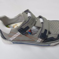 Ортопедични детски обувки от естествена кожа RENBUT сиво/синьо, снимка 2 - Детски маратонки - 17936947