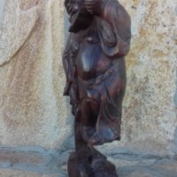 Стара статуетка - дърворезба, снимка 3 - Други ценни предмети - 24558089