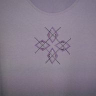 Лилава еластична блуза / голям размер, снимка 7 - Тениски - 14003066