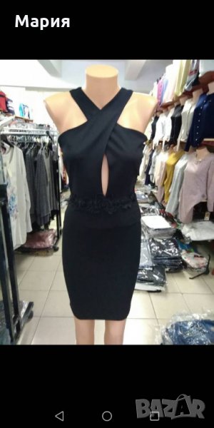 Стилна и елегантна черна рокля НАМАЛЕНА ЦЕНА!!!, снимка 1
