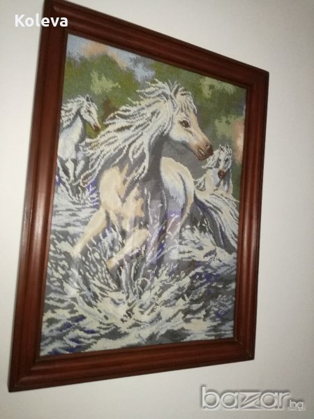 Ушит гоблен - Дивите коне, снимка 1