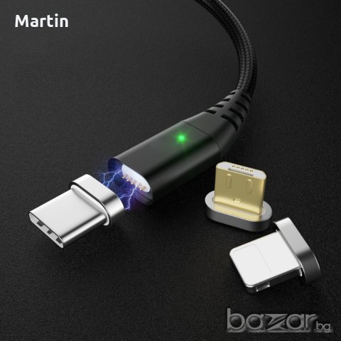 Магнитни кабели за телефон. Зарядни за автомобил. Висококачествени и бързи. Micro USB TypeC, снимка 8 - USB кабели - 20731453