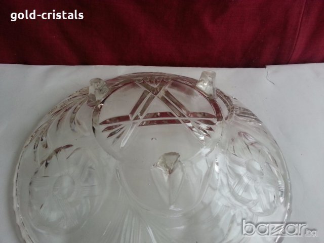 стъклена купа фруктиера , снимка 8 - Антикварни и старинни предмети - 20416552