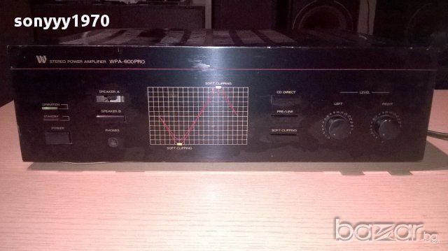 W wpa-600pro-stereo power amplifier 480w-внос швеицария, снимка 5 - Ресийвъри, усилватели, смесителни пултове - 13038447