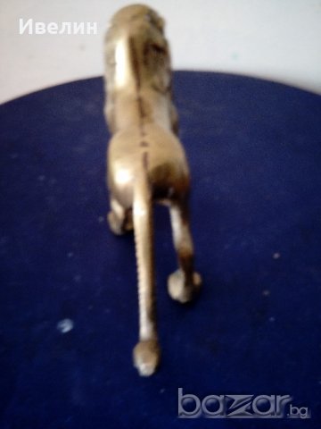 бронзова статуетка-лъв, снимка 3 - Антикварни и старинни предмети - 21436132