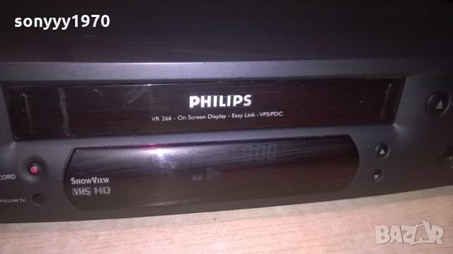 philips vr266/02 video vhs-made in austria, снимка 6 - Плейъри, домашно кино, прожектори - 25510936