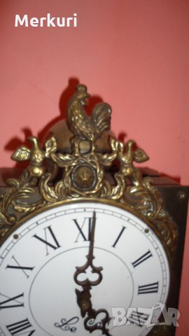 Стар стенен часовник модел Comtoise Haantje "Le Coq", снимка 5 - Антикварни и старинни предмети - 25357565