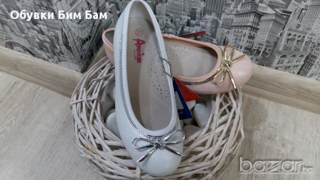 №32 до №35 Розови и Бели обувки с панделка, снимка 2 - Детски маратонки - 18046648