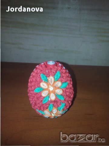 Великденски яйца от стирофом с квилинг ленти, снимка 7 - Декорация за дома - 17782960