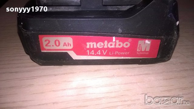 Metabo li-ion 14.4v/2.0ah battery-внос швеицария, снимка 8 - Други инструменти - 18138794