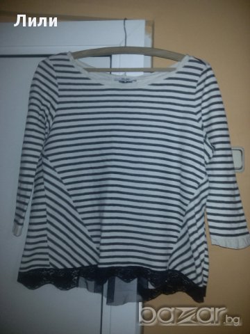 блуза с прозрачен гръб на луи джо, снимка 1 - Блузи с дълъг ръкав и пуловери - 16528721