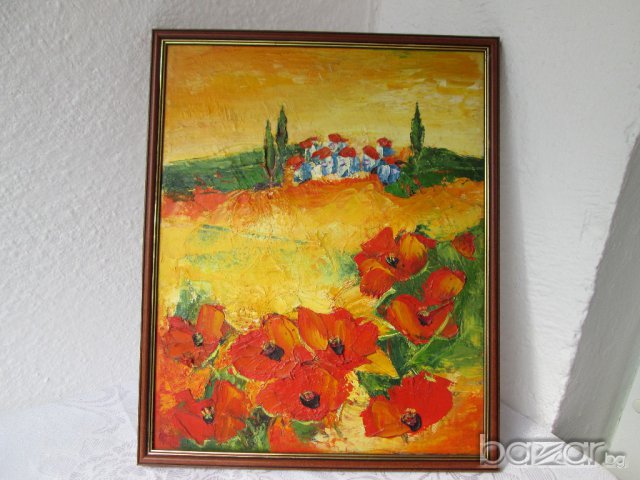 Сън с макове   картина, мак, снимка 2 - Картини - 11943220