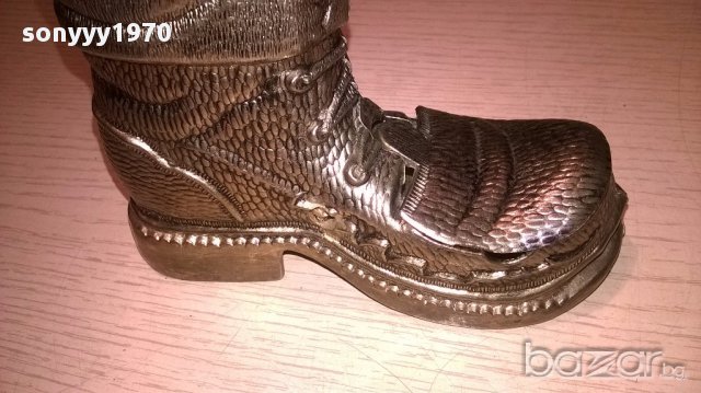 Златната обувка-14/11/6см-made in spain-мед/месинг-внос швеицария, снимка 10 - Колекции - 13904027