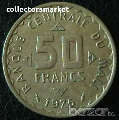 50 франка 1975, Мали