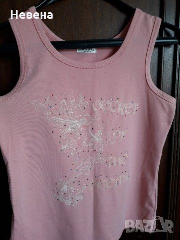 Блуза без ръкав с цветни камъчета, снимка 1