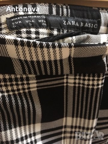 Кариран панталон Zara, снимка 3 - Панталони - 24961624