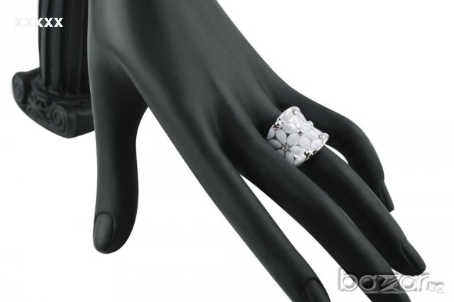 уникален пръстен в бяло , снимка 6 - Бижутерийни комплекти - 17907483