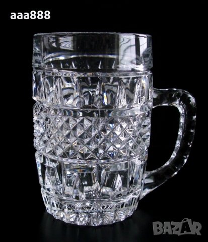 Халби чаши за бира чешки кристал, снимка 1 - Чаши - 23796331