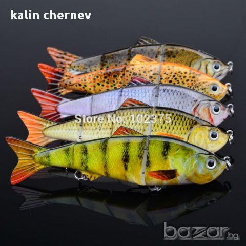 воблери 12.4 см 17,1г 4 части, снимка 9 - Въдици - 9007036