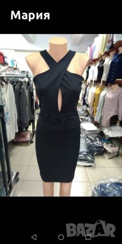 Стилна и елегантна черна рокля НАМАЛЕНА ЦЕНА!!!