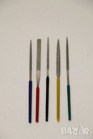 диамантени микро пили 5 бр., Германия, снимка 3 - Диамантени и режещи инструменти - 25985034