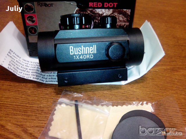 Бързомер Bushnell 1х40/1х30 Red Dot / монтаж за двата стандарта /, снимка 5 - Оборудване и аксесоари за оръжия - 9131145