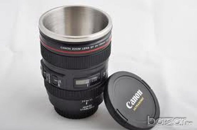 НОВА NEW  Дизайнерска термо чаша във формата на фото-обектив, снимка 5 - Обективи и филтри - 6666728