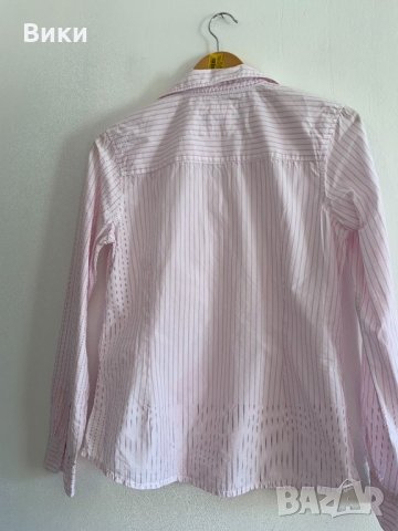 H&M дамска риза в бяло и розово, снимка 7 - Ризи - 24719247