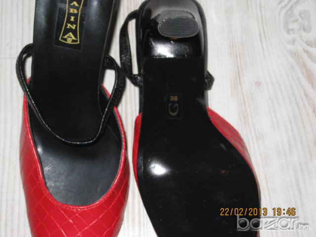 Елегантни обувки беъ пета, снимка 2 - Сандали - 6626781