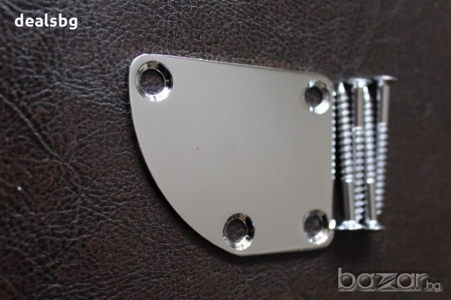 Хромиран заоблен тип нек плейт  neckplate,custom, снимка 3 - Китари - 21053768