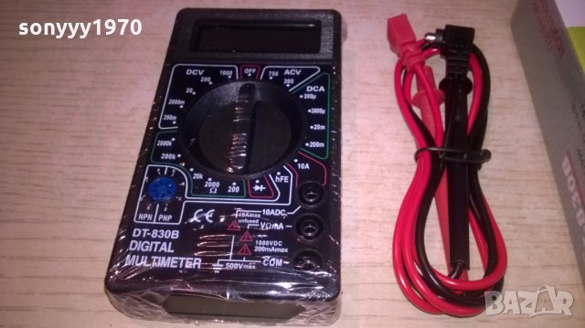 мултицет с кабели и батерия-нов, снимка 7 - Друга електроника - 24742296