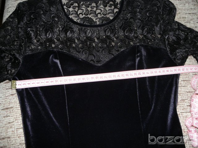 Официална рокля с дантела - размер S, снимка 3 - Рокли - 7646081