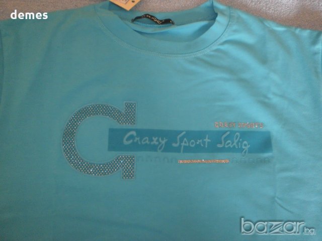  Луксозна тениска за момче в цвят тюркоаз-нова,размер 140