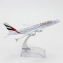Еърбъс 380 самолет модел макет Airbus Emirates метален авиокомпания летище рекламен полет лайнер, снимка 4