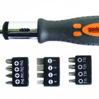 Отвертка-тресчотка с накрайници комплект 13 части Gadget №225201, снимка 1 - Отвертки - 20585557