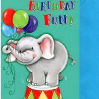 Картичка с животинче за Рожден ден с плик (различни цветове), снимка 3 - Други - 22686776