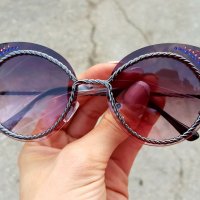 код 345 слънчеви очила котешки лилавеещо кафяво, снимка 2 - Слънчеви и диоптрични очила - 20191624