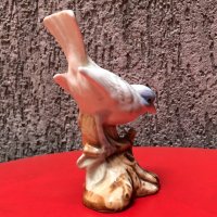 Порцеланова фигура на пойна птичка, снимка 4 - Статуетки - 24281421
