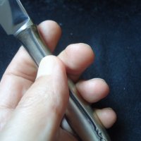 Ретро Австрийски кухненски нож с посребрена дръжка BENDORF, снимка 7 - Прибори за хранене, готвене и сервиране - 26165453